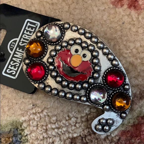 Elmo Sesame Street Workshop belt buckle metal NWT main image 4
